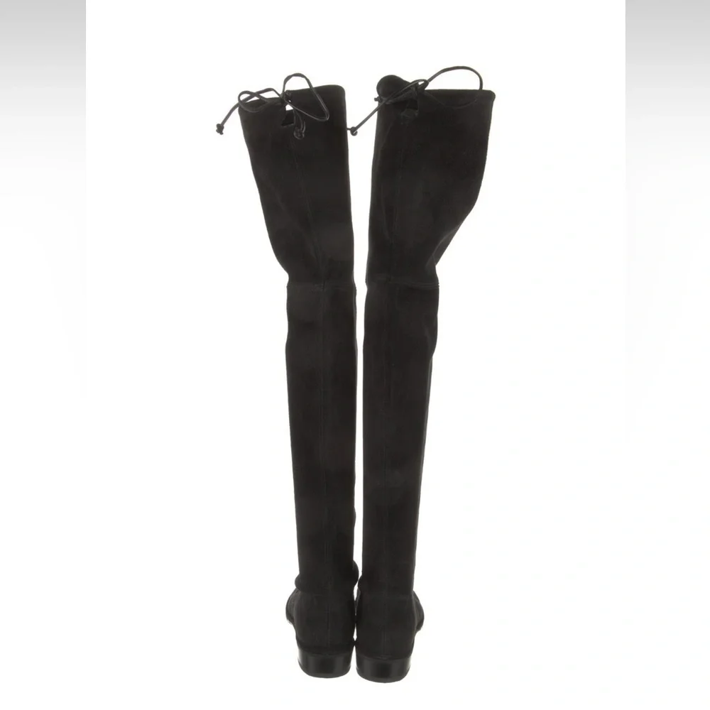 Stuart Weitzman Lowland Black Suede Over The Knee Boot size 5.5